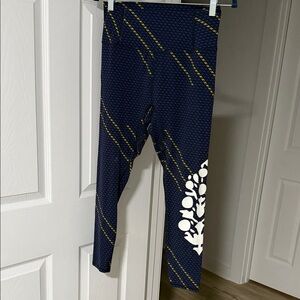 Free People Movement Navy Black and Yellow Women’s  Leggings